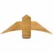 Ekena Millwork Bellingham Rough Sawn Timber Gable Bracket, Western Red Cedar, 36"W x 13"H x 2"D x 6"F, 9/12 Pitch GBW036X13X0206BEL00RWR - alternate 1